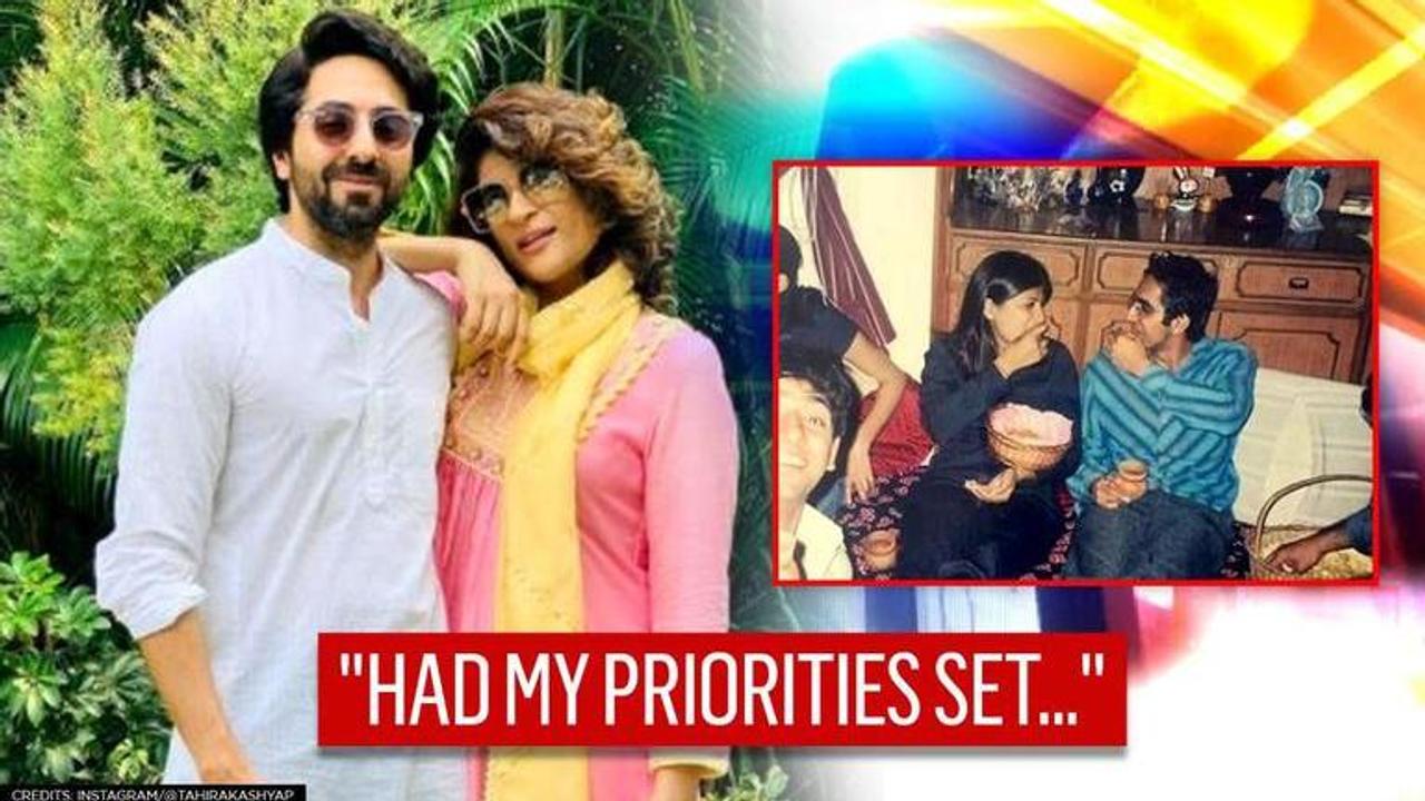 Ayushmann Khurrana's wife Tahira quirkily explains 'set priorities' with pic, wins hearts