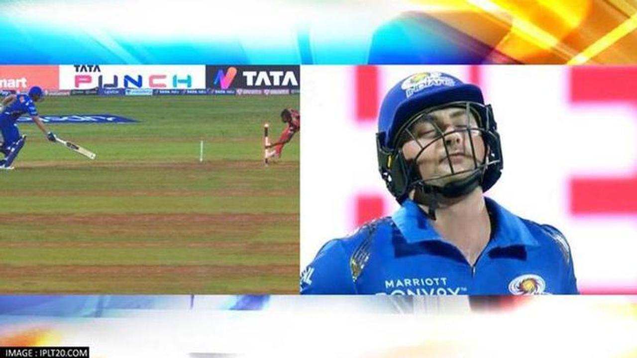 Tim David, T Natarajan, IPL 2022, Mumbai Indians, SRH vs MI, tim david run out, tim david innings, tim david batting, ipl playoffs