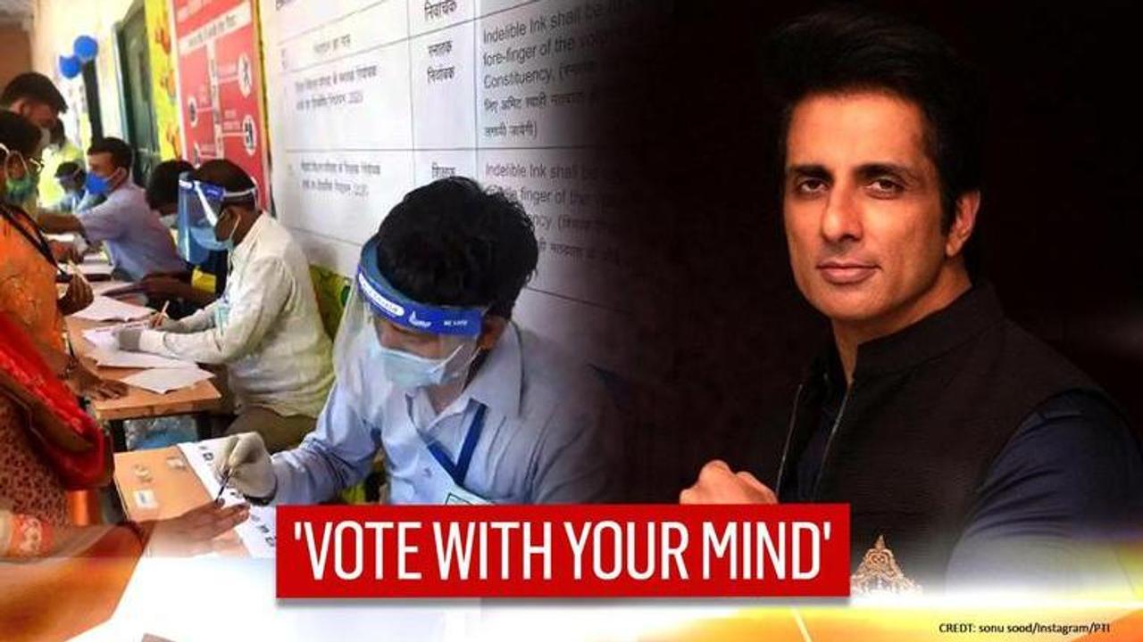 Bihar elections 2020: Sonu Sood makes an appeal, 'vote with your mind, not finger'