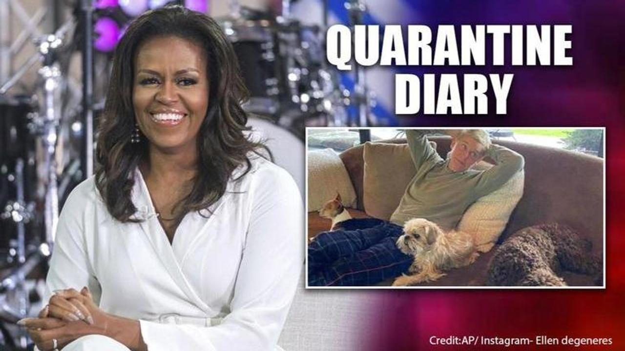 Quarantine phone call: Michelle Obama reminds Ellen DeGeneres of its 'positive side'