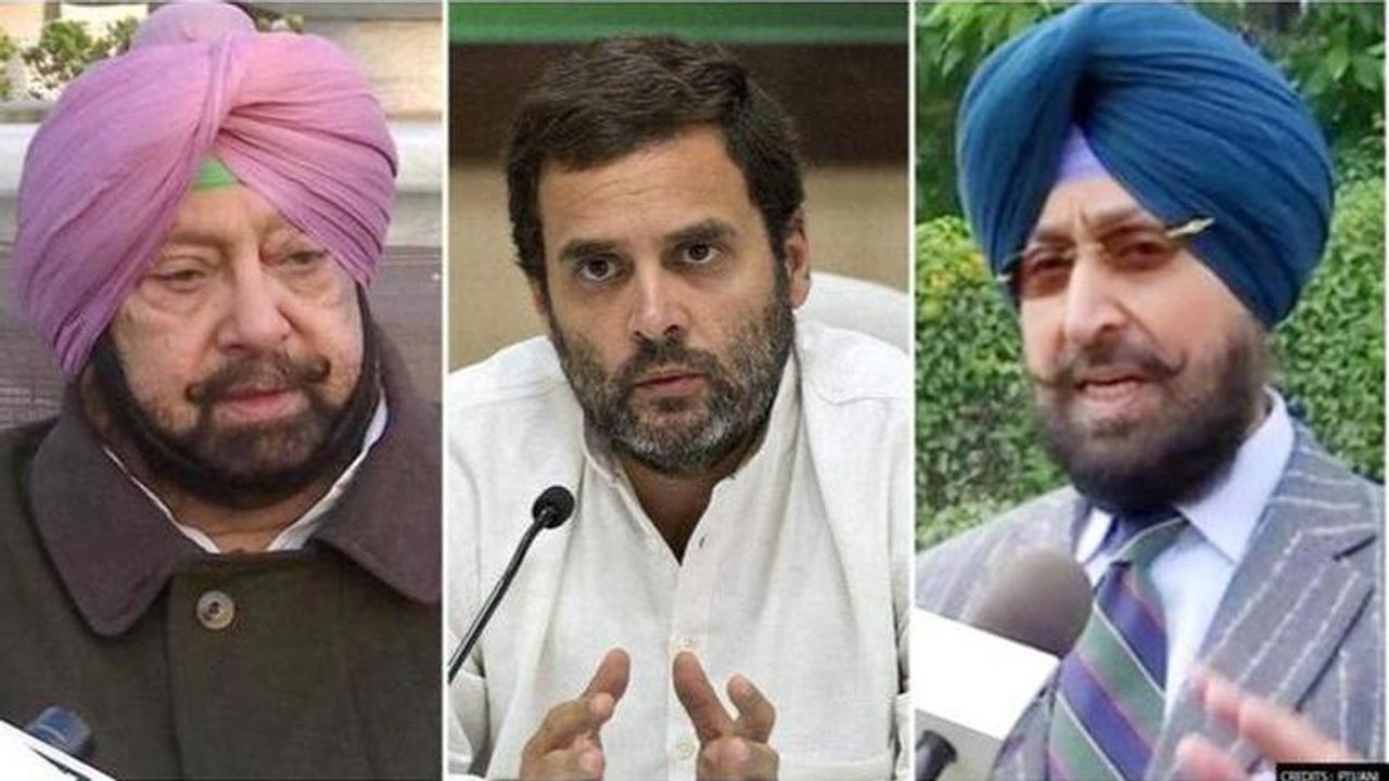 Amrinder Singh, Rahul Gandhi, Pratap Singh Bajwa