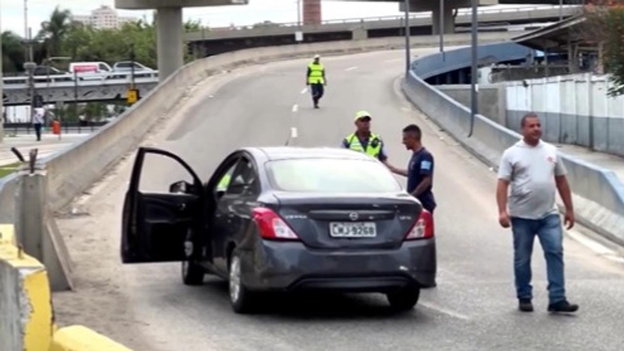 Police arrested a man after he hijacked a bus and shot two people at a bus station in Rio de Janeiro