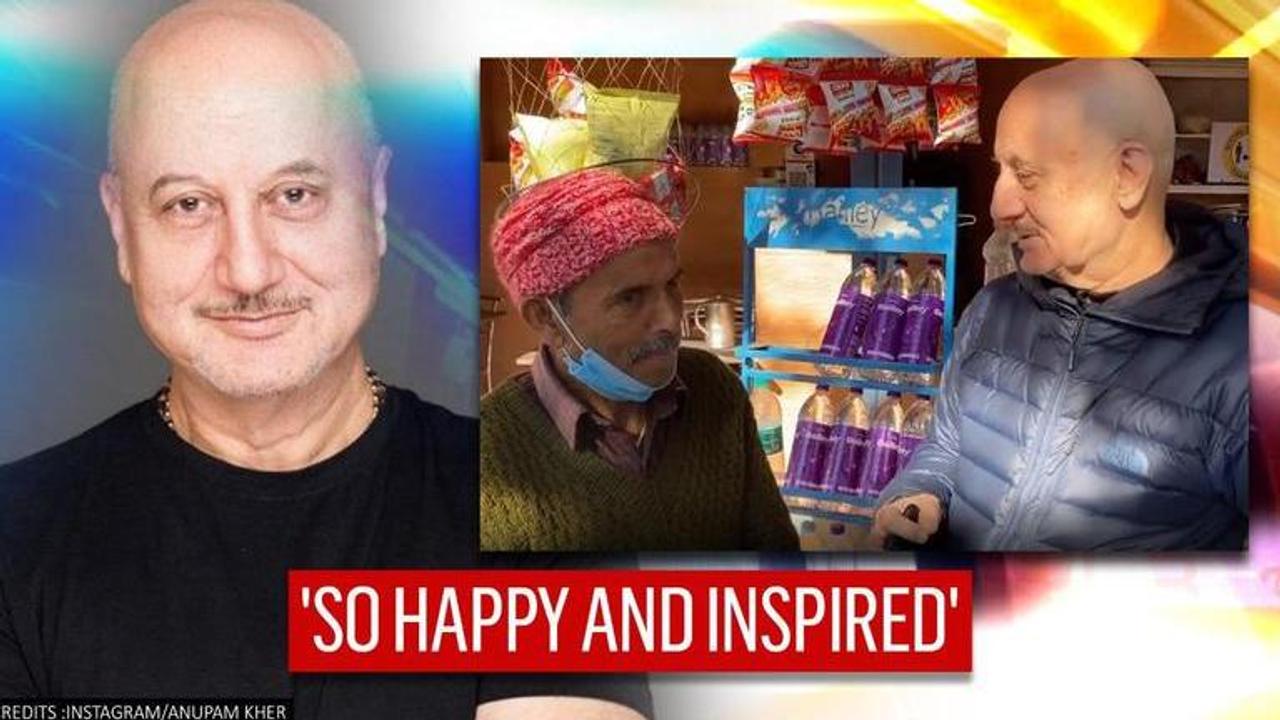 Anupam Kher interacts with a street vendor in Mussorie, calls his simplicity inspirational