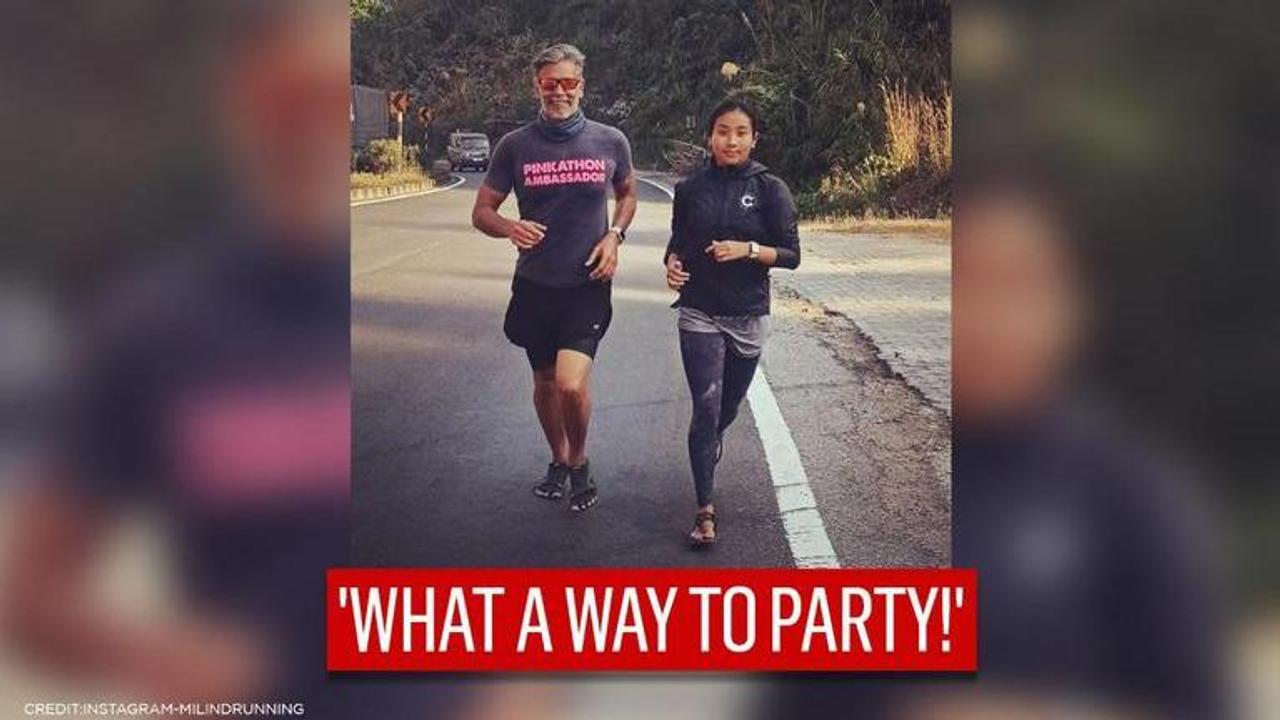 Milind Soman gives a glimpse of 'last long run of 2020' covering 135km with Ankita Konwar