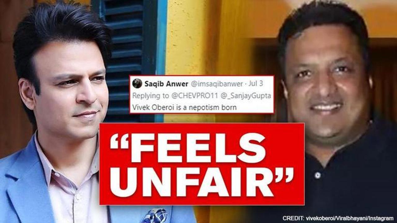 Netizen calls Vivek Oberoi 'nepotism born', actor reacts after Sanjay Gupta's fiery tweet