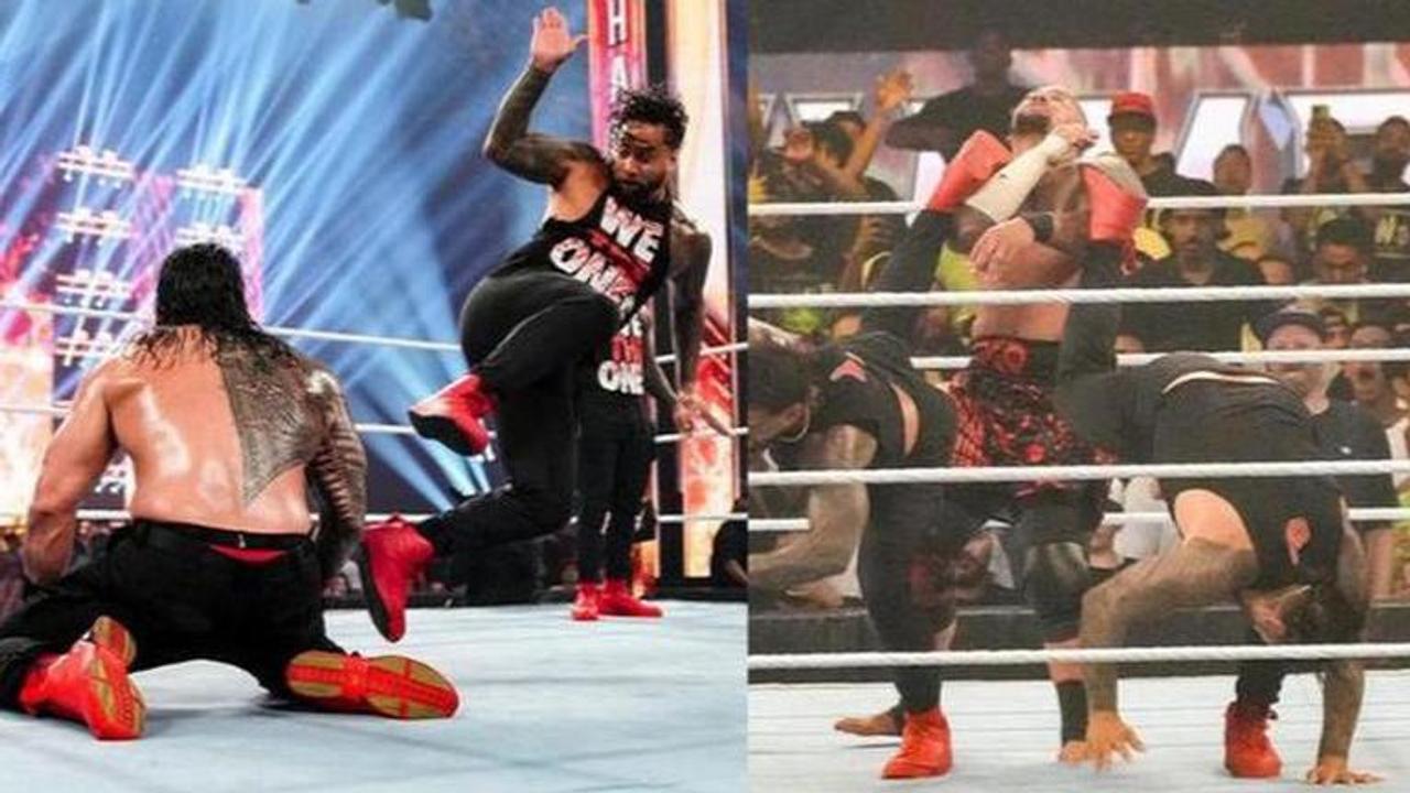 Usos betray Roman Reigns as Kevin Owens & Sami Zayn retain tag team championship - WATCH