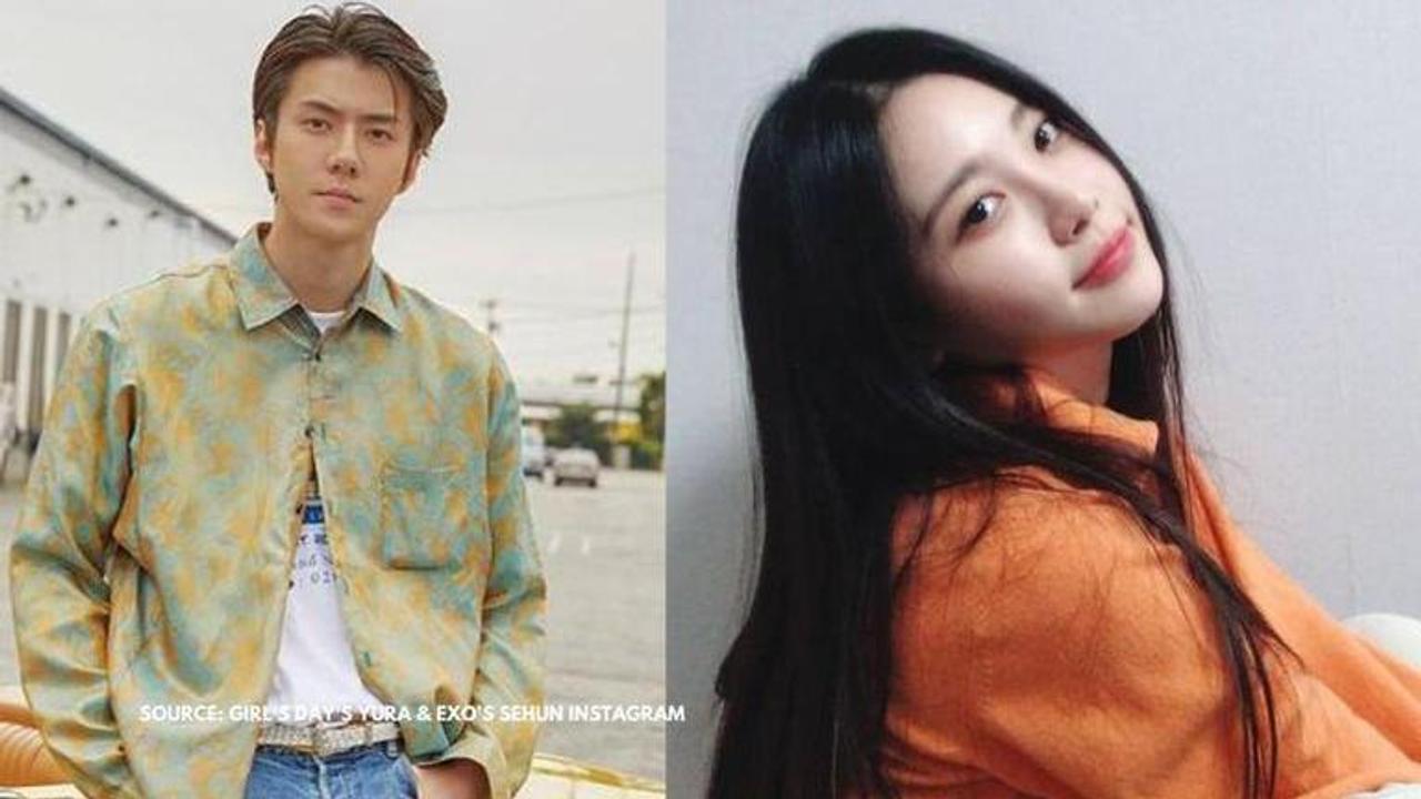 Source: Girl's Day's Yura & EXO's Sehun Instagram