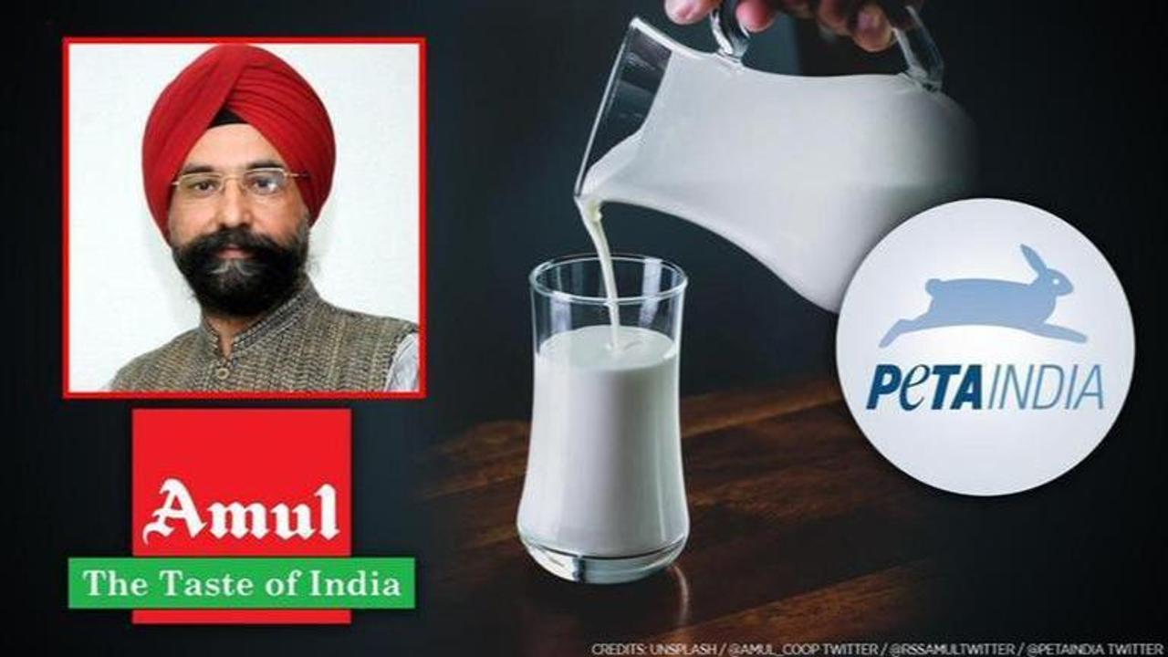 Vegan milk vs Cow milk; PETA vs Amul