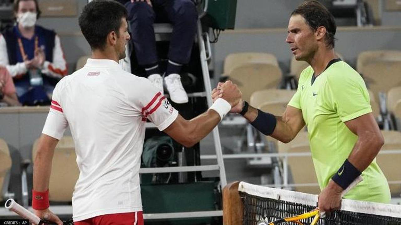 Novak Djokovic and Rafael Nadal