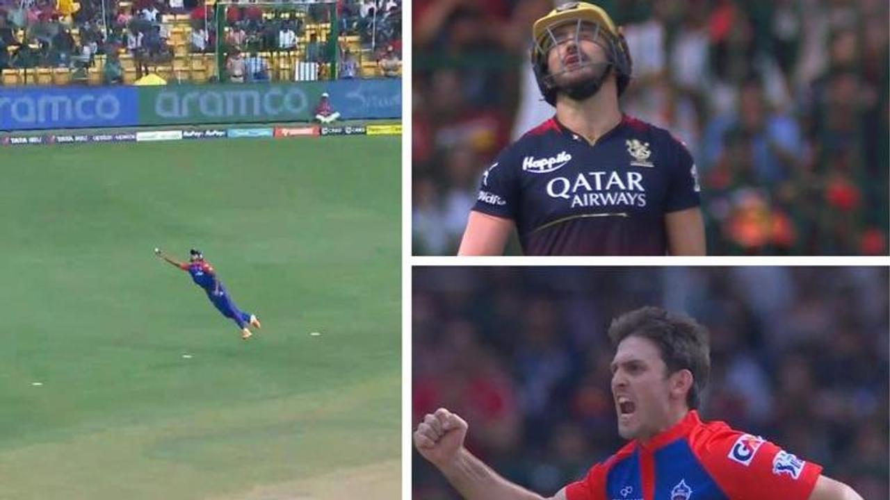 RCB vs DC: Marsh is pumped, Faf du Plessis stunned after Aman Khan's stunning catch- WATCH