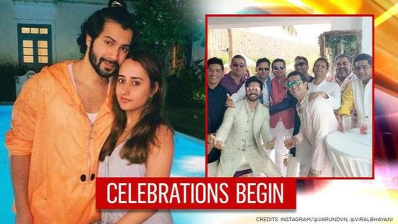 Varun Dhawan has gala time with boy squad ahead of wedding; posts 1st photo from venue