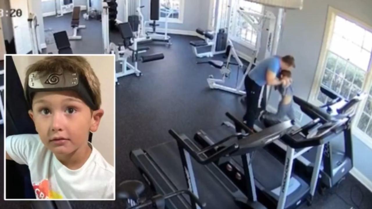 Terrifying Video Of A Father Dragging His 6-Year-Old Son Over A Treadmill Goes Viral