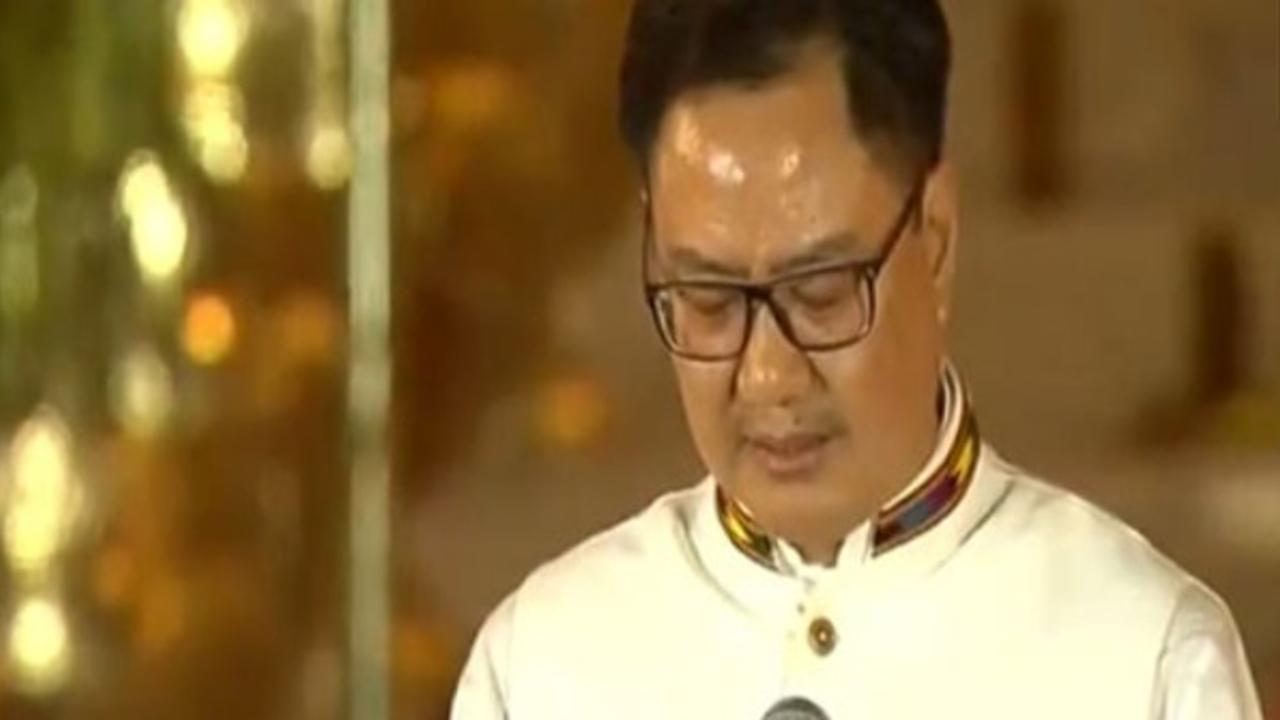 Kiren Rijiju takes oath as Union Minister in Modi 3.0 cabinet