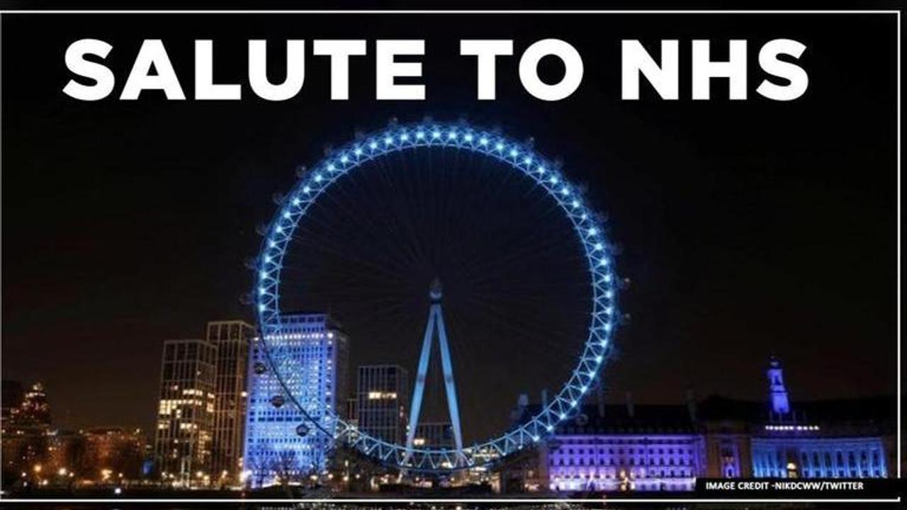 Coronavirus: UK Landmarks Light Up Blue To Salute the NHS