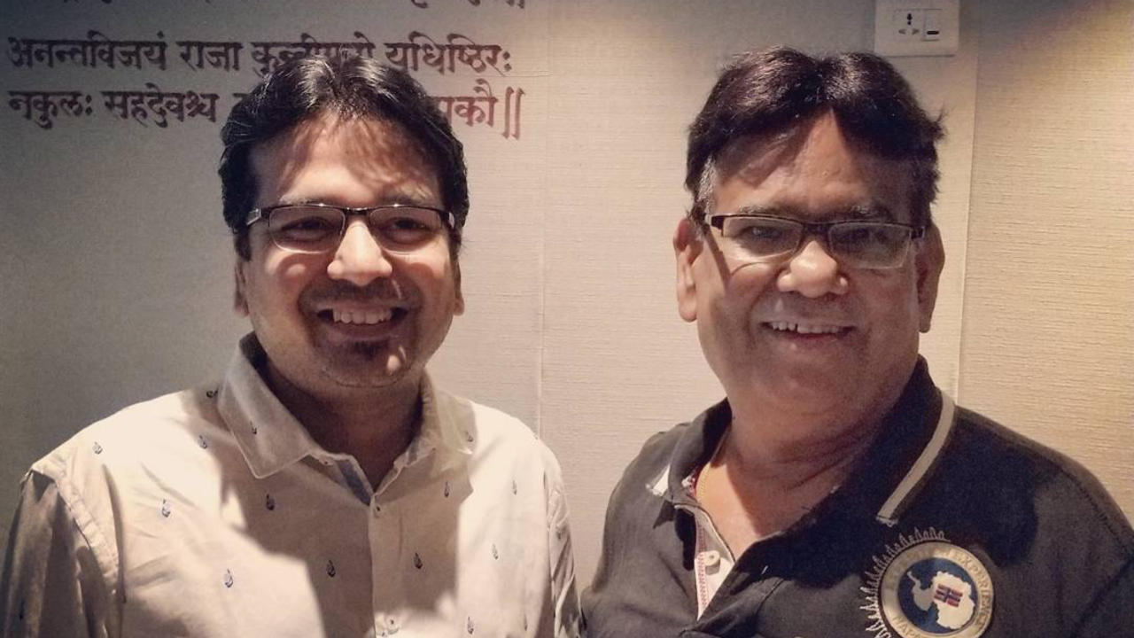 Ankur Suman with Satish Kaushik