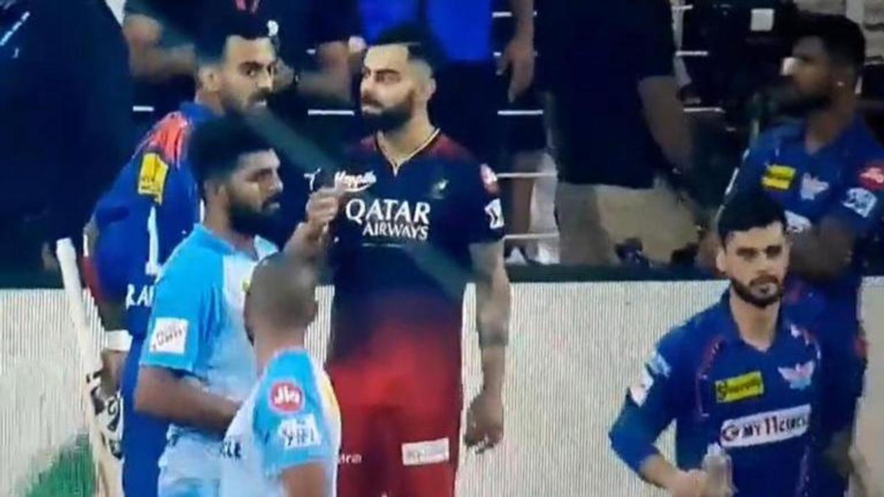 KL Rahul gives death stare to Naveen-ul-Haq as he refuses order to talk to Kohli-WATCH