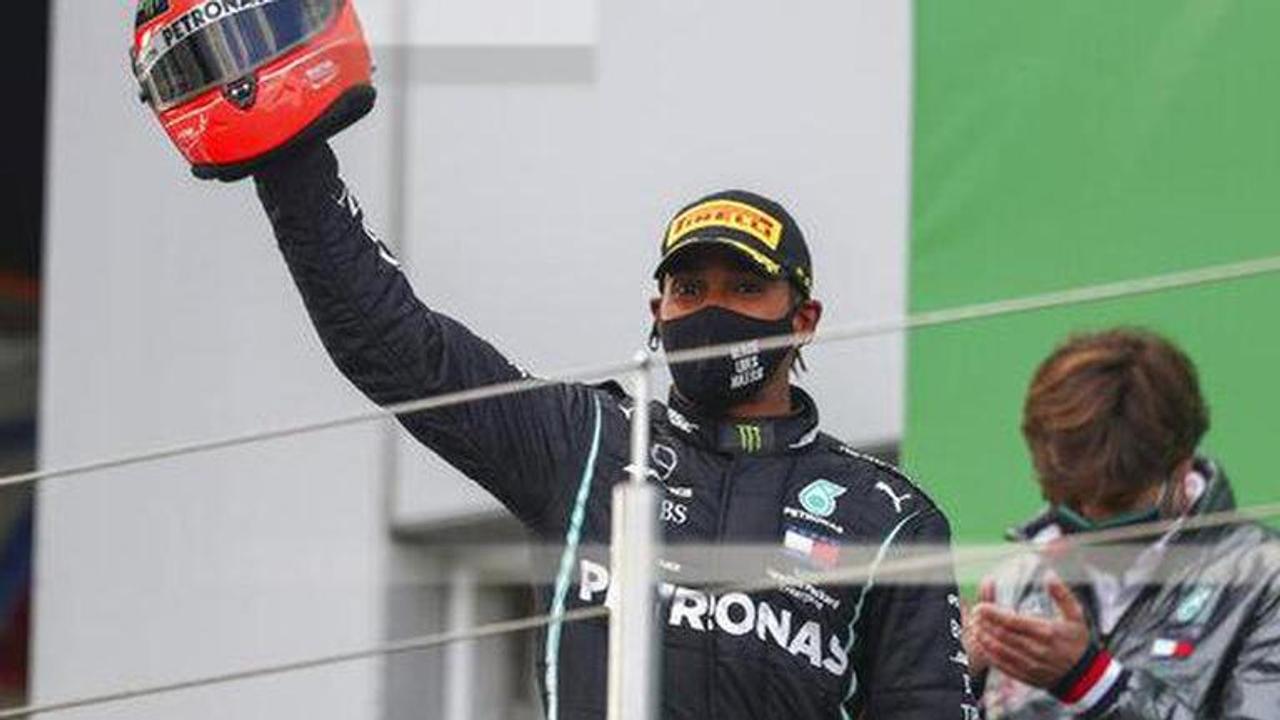 Hamilton equals Schumacher win record with victory at Eifel GP