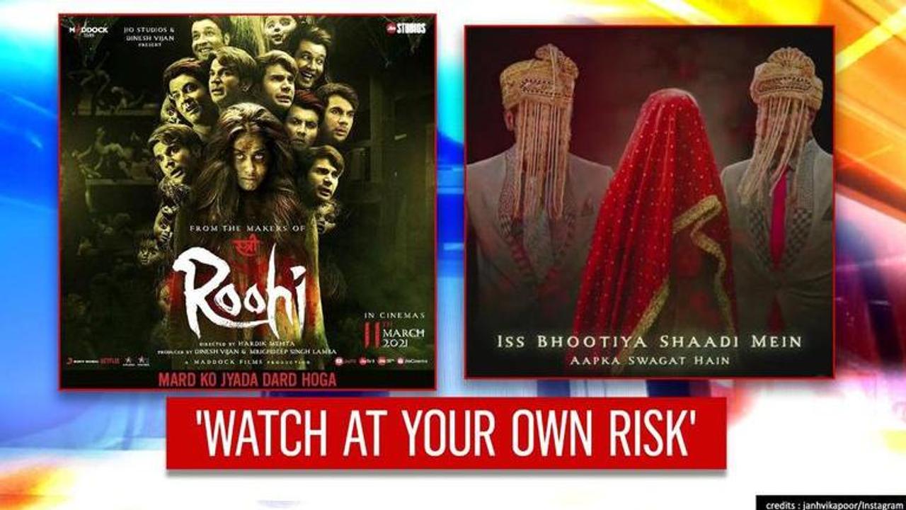 'Roohi': Janhvi turns horror bride; Rajkummar, Varun as witch hunters in spooky trailer