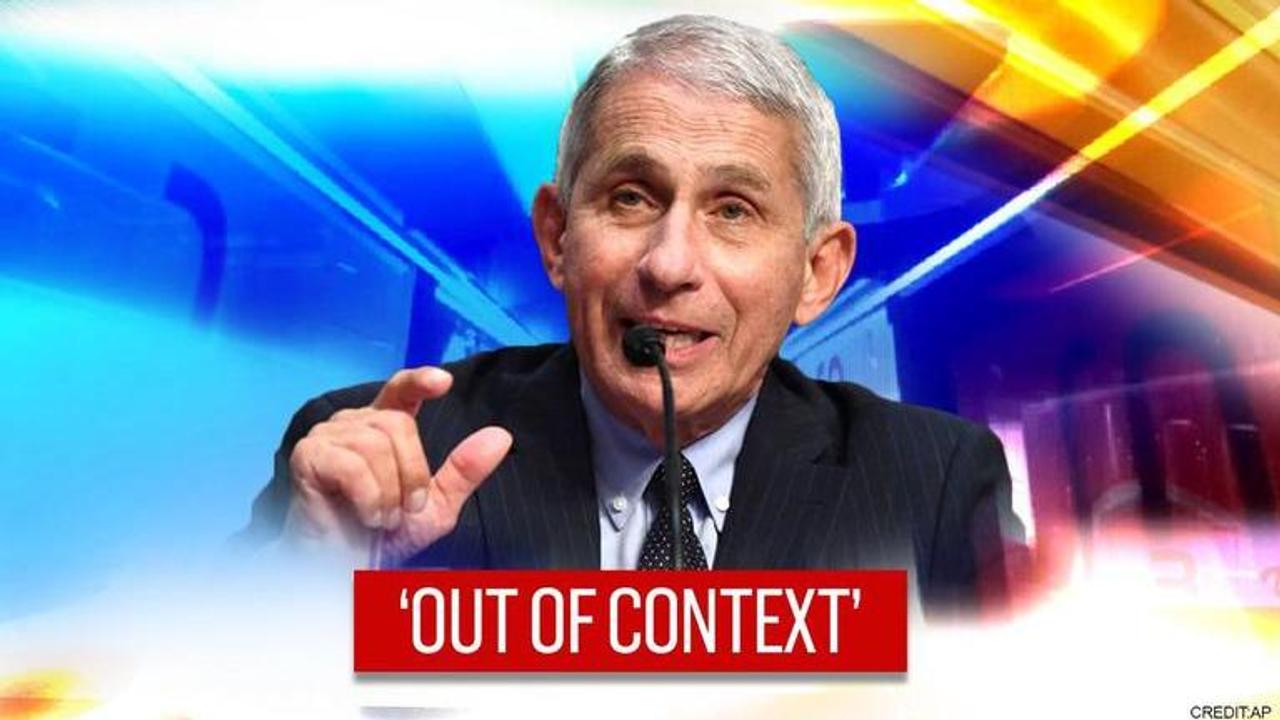 Anthony Fauci says his words were twisted by Trump campaign for advertisement