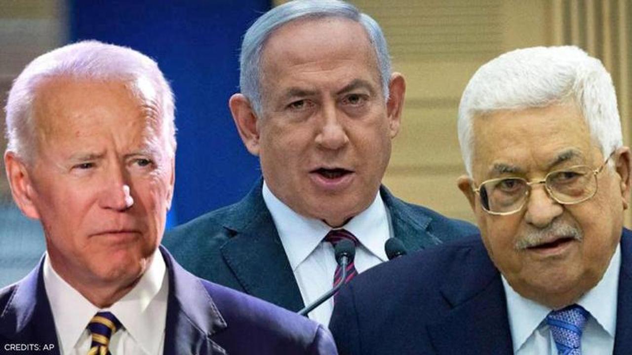 Joe Biden, Benjamin Netanyahu, Mahmoud Abbas