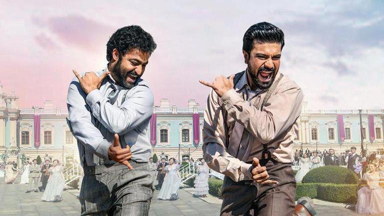 Ram Charan and Jr NTR in Naatu Naatu