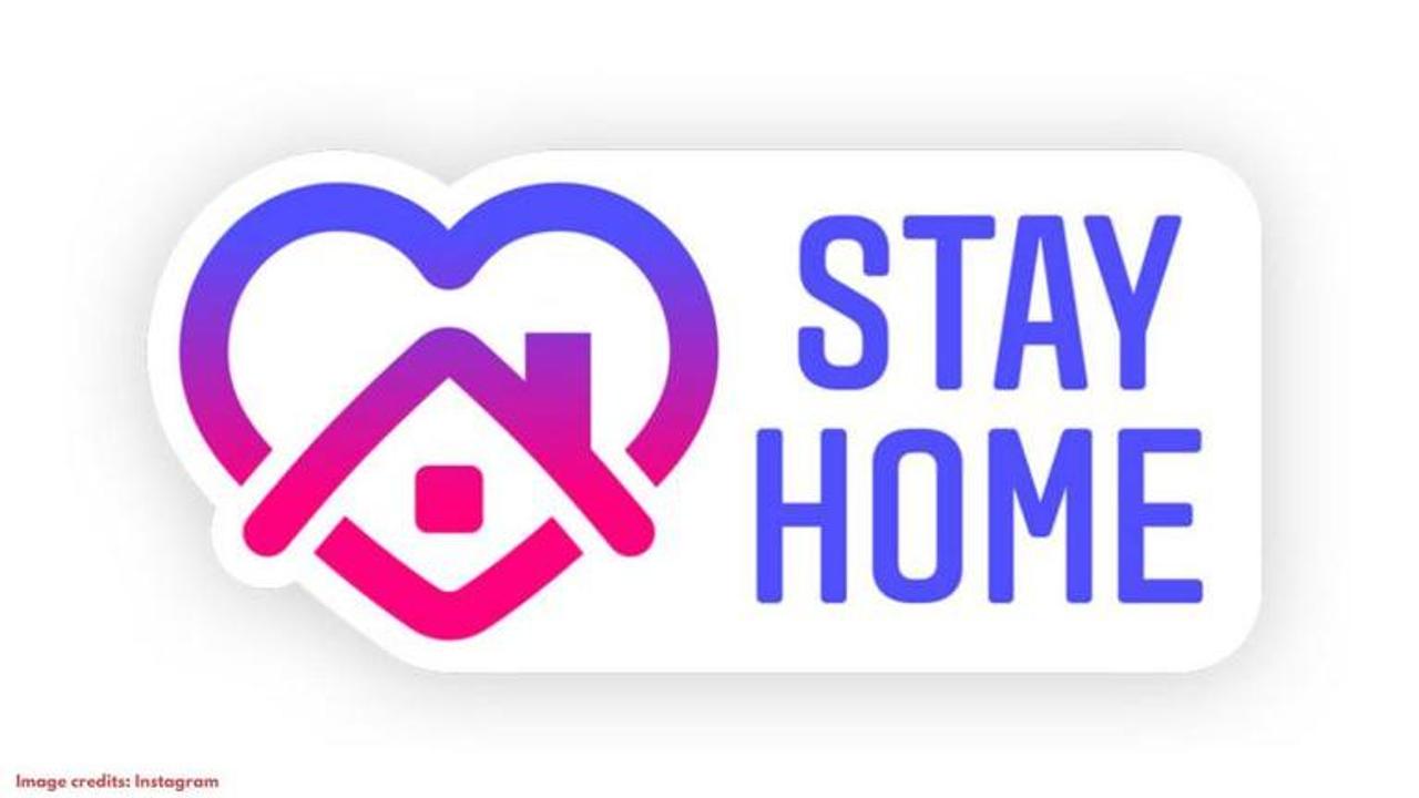 How to add stay home sticker on Instagram