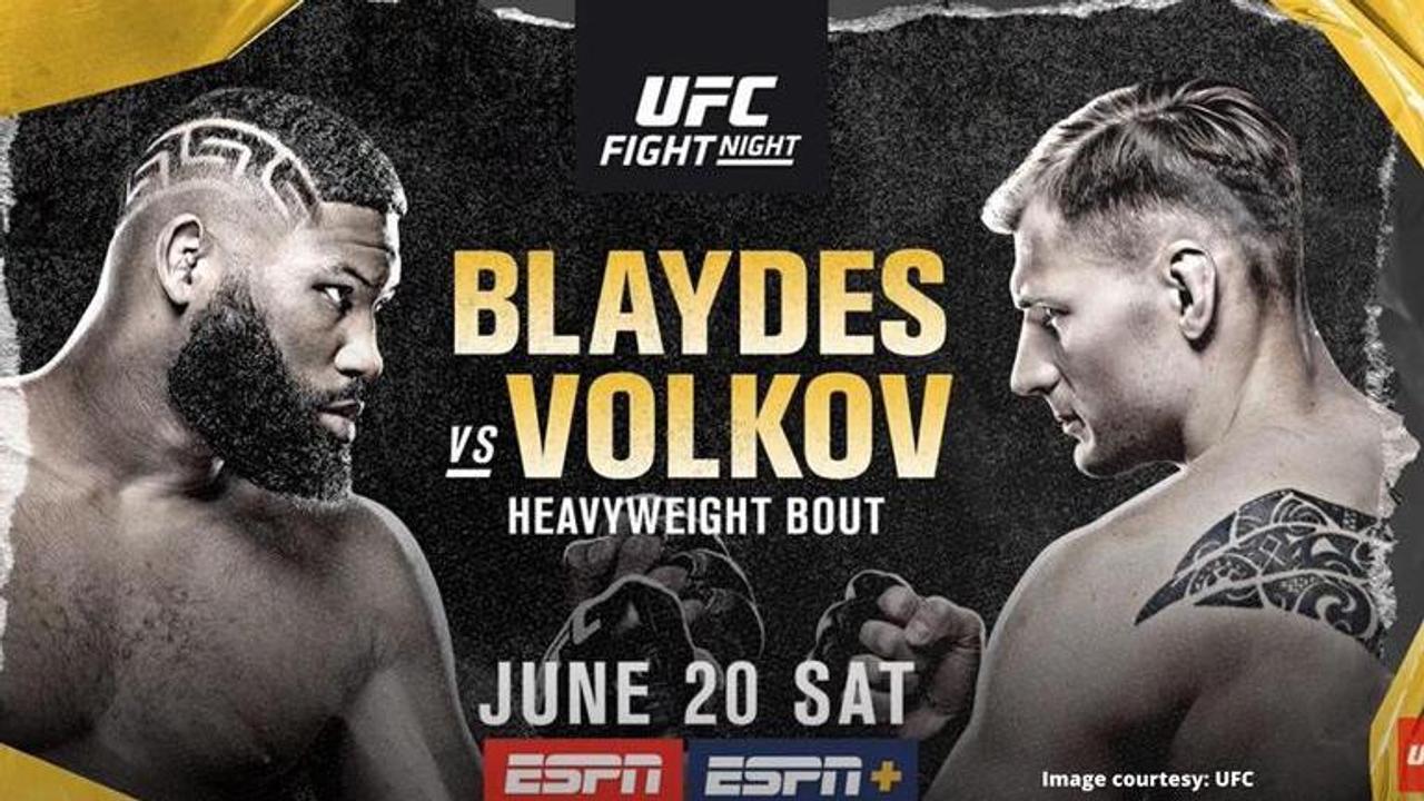 Curtis Blaydes vs Alexander Volkov live