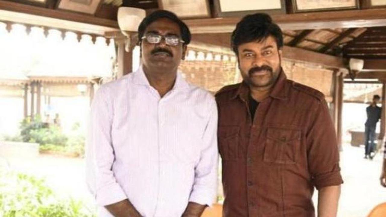 Telangana's Transport Minister meets Chiranjeevi on 'Acharya' sets, extends luck for film