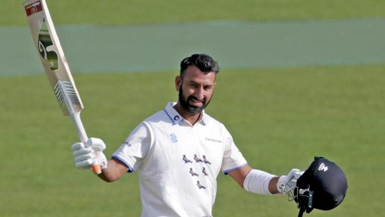 Pujara scores ton for Sussex