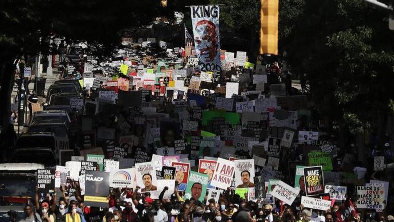 Black Lives Matter protesters rally in London