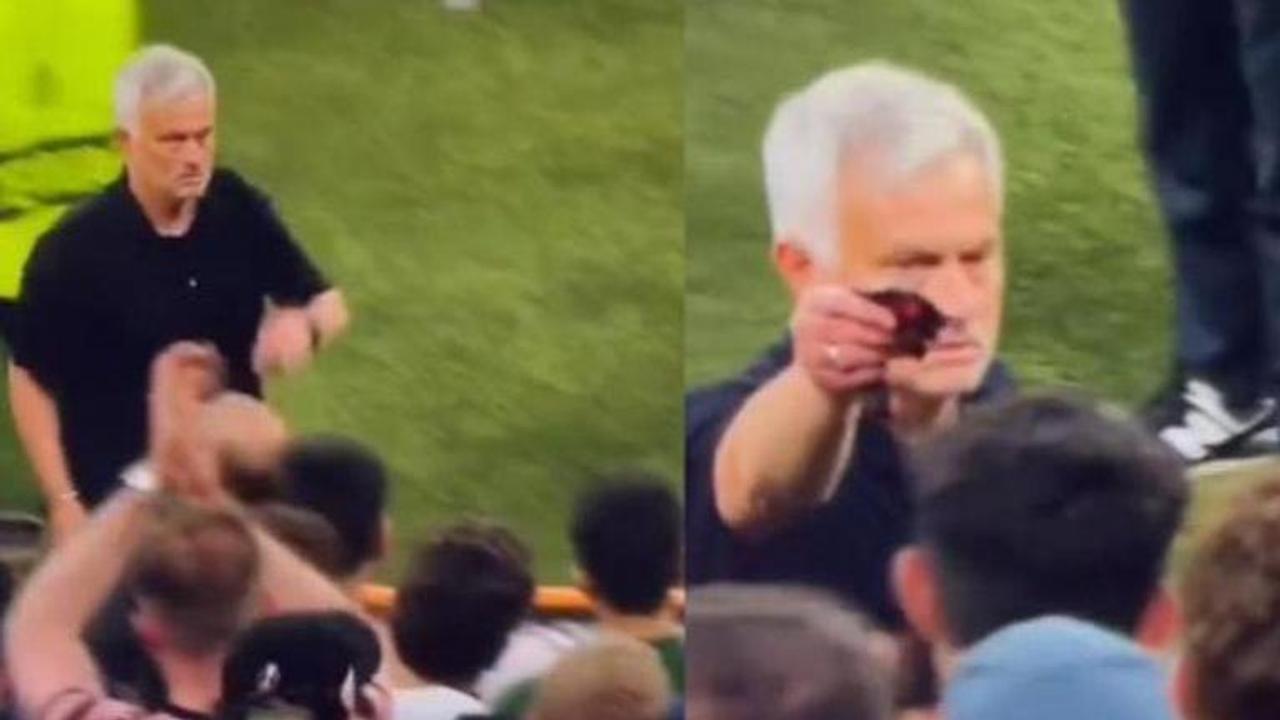 Jose Mourinho throws runners-up medal into the crowd after losing Europa Final - WATCH