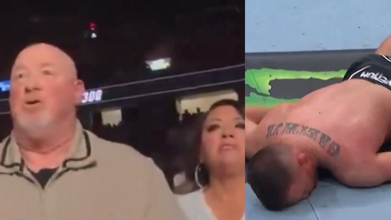 Justin Gaethje's parents witnessed the ugly sight of their son's knockout.