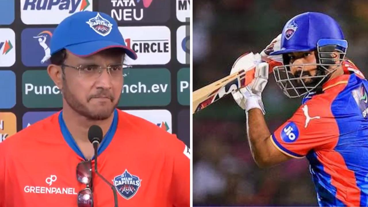 Sourav Ganguly and Rishabh Pant