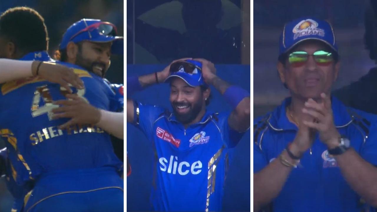 Rohit Sharma, Hardik Pandya, and Sachin Tendulkar