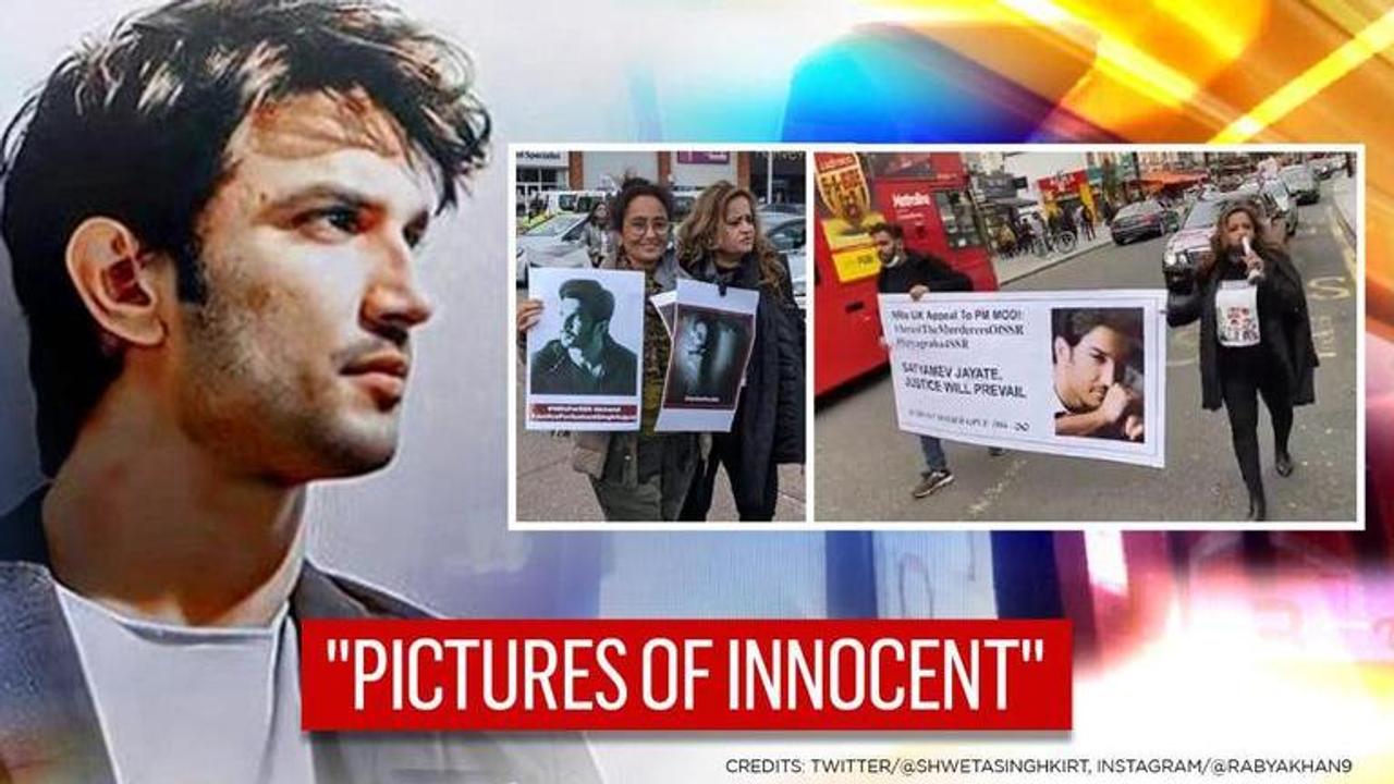 Sushant Singh Rajput rally in London gets Rabya Khan's support, she seeks #JusticeforJiah