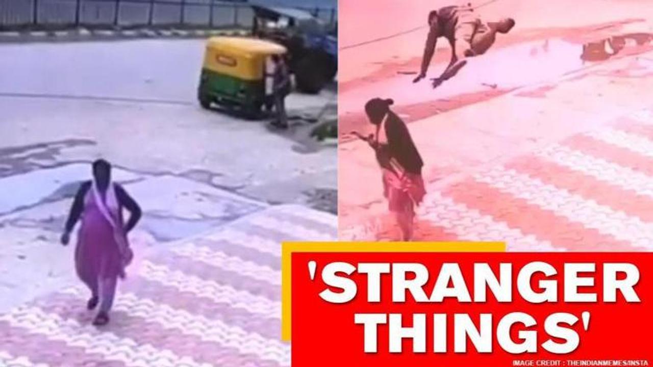 'Stranger Things Tamil Edition' shows 'flying man' falling onto woman. Watch