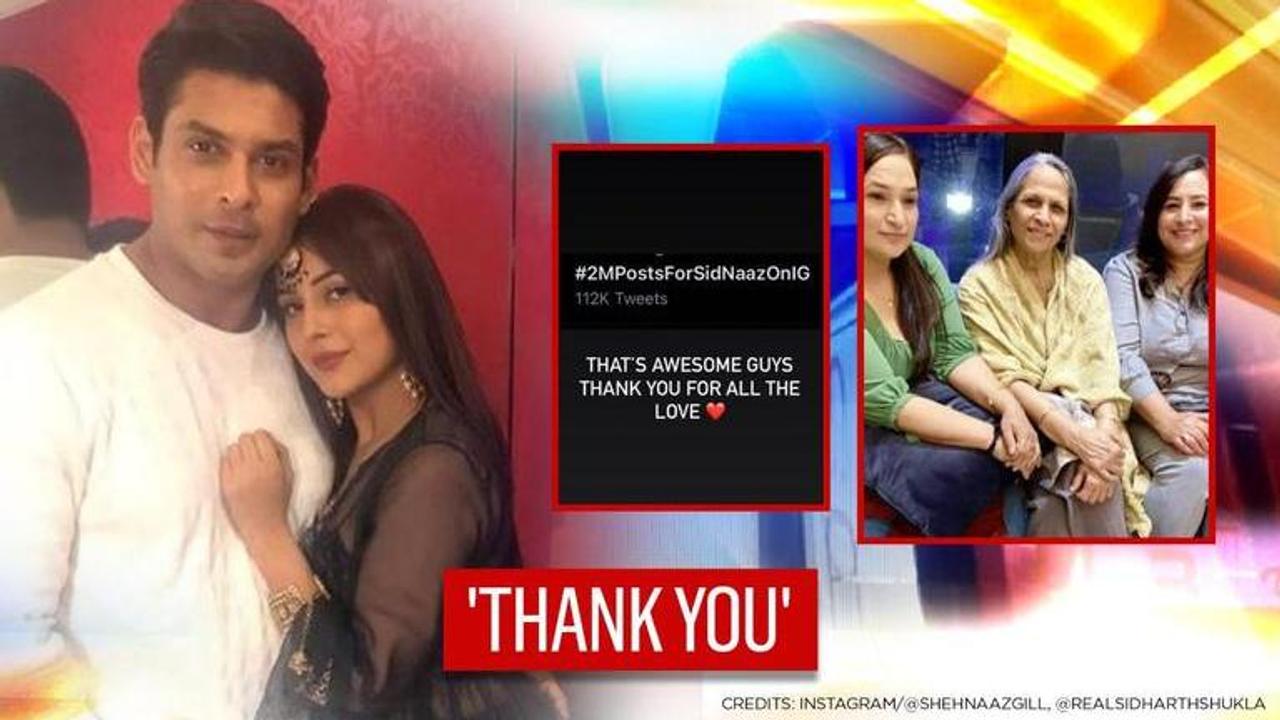 Siddharth Shukla-Shehnaaz's families bond amid link-up rumours; fans hit hashtag milestone