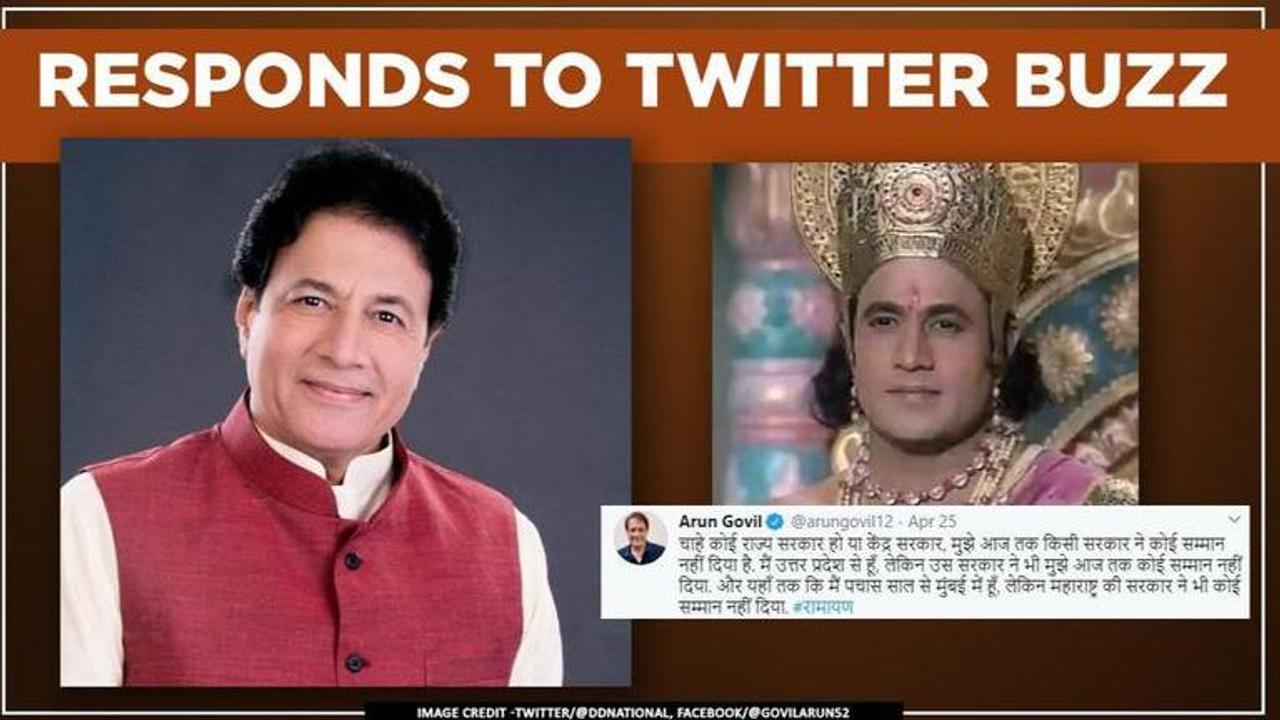 Ram aka Arun Govil has humble reaction as #AwardforRamayan trends after his statement