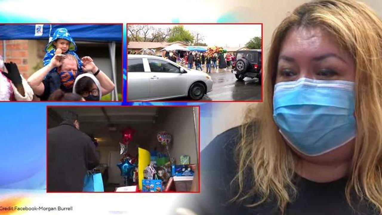 US: Locals, cops join drive-by birthday celebrations of boy who lost parents to COVID-19