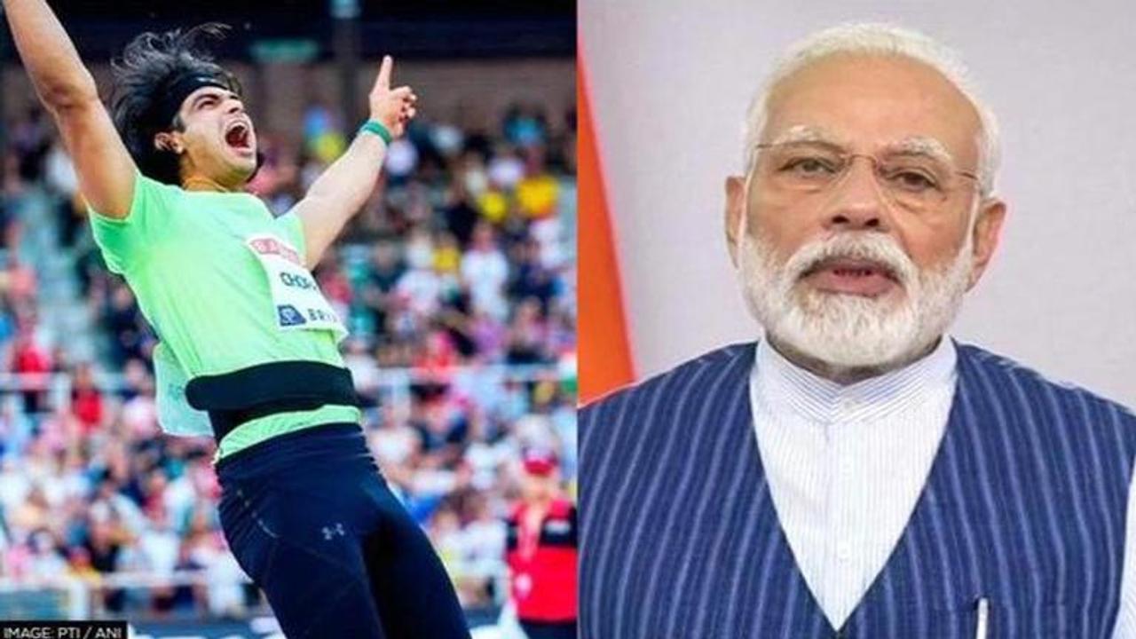 PM Modi and Neeraj Chopra