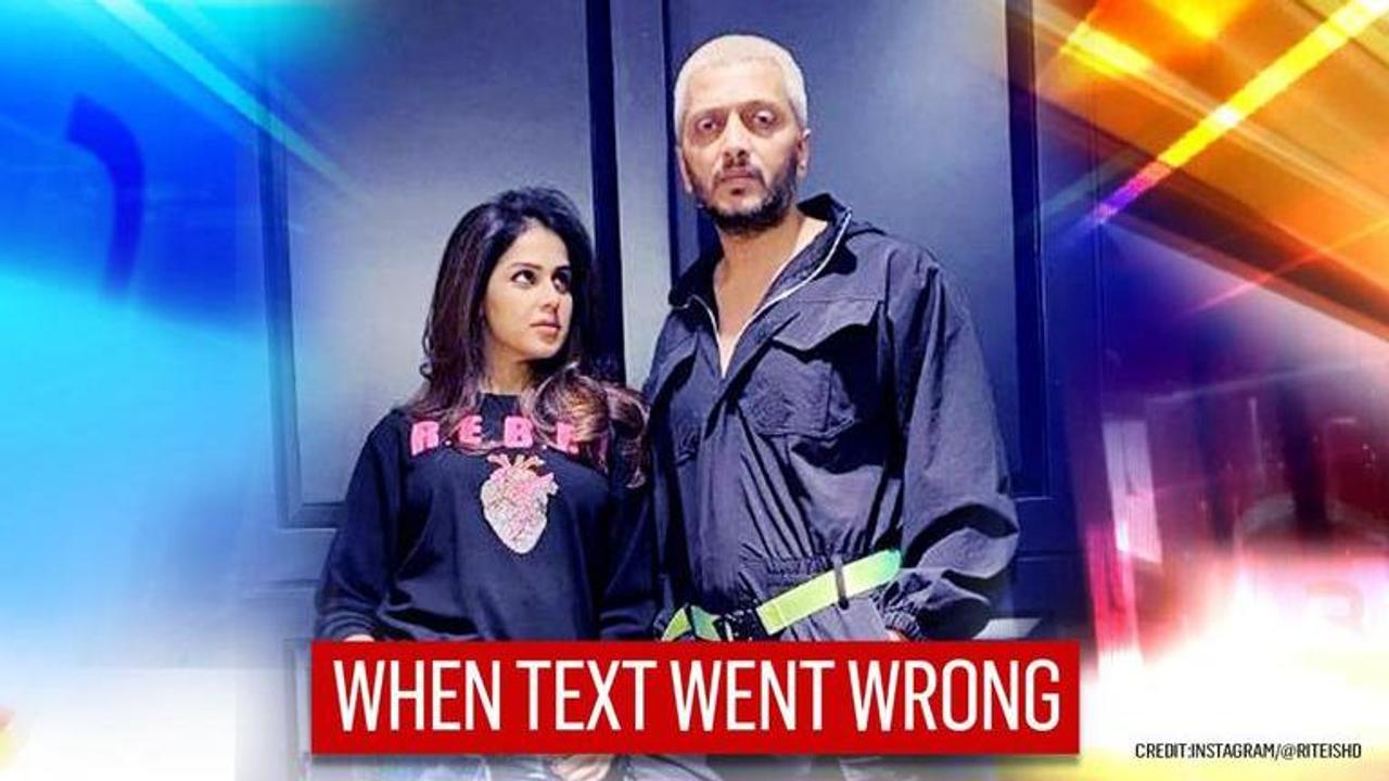 When Riteish Deshmukh texted Genelia about 'break-up' and it went haywire