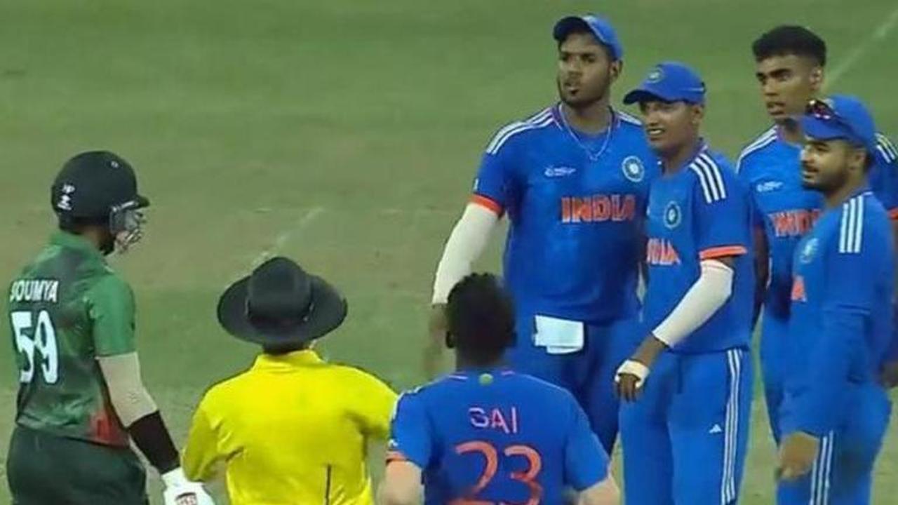 Fiery moment ensues between Harshit Rana & Soumya Sarkar at Emerging Asia Cup | WATCH