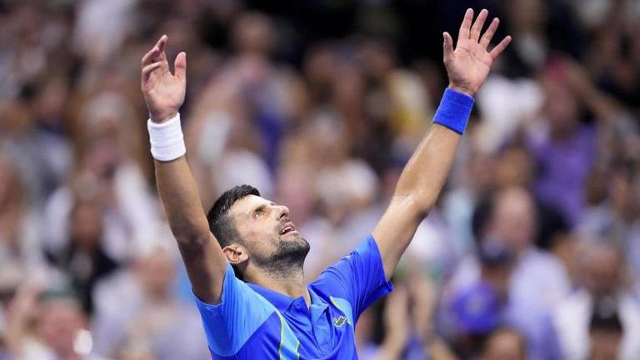 Novak Djokovic reacts after winning US Open title (Image: AP)