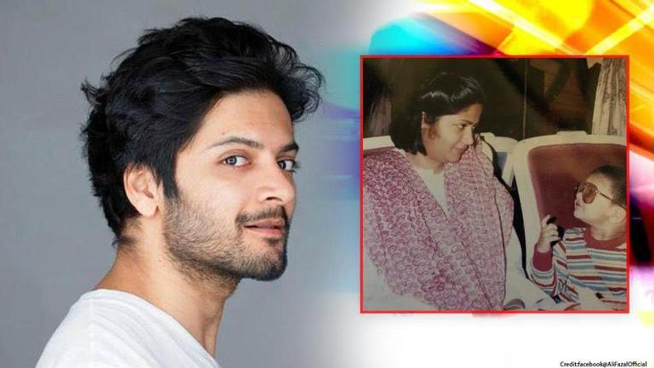 Ali Fazal remembers mother on birth anniversary, pens heartfelt note with a childhood pic