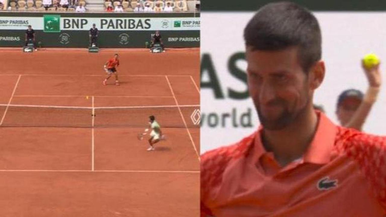 French open: Carlos Alcaraz' insane shot gets appreciated by Novak Djokovic - WATCH