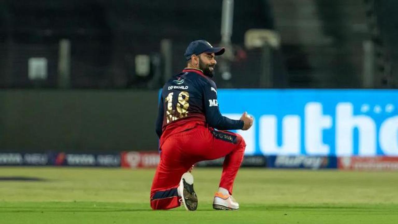 Virat Kohli, IPL 2022, Trent Boult, RR vs RCB, Royal Challengers Bangalore, Virat Kohli catch, Virat Kohli one-handed catch, kohli catch, ipl catches