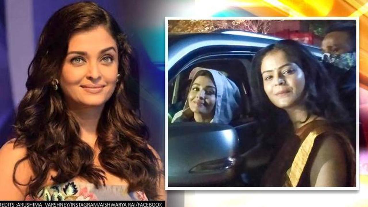 Aishwarya Rai Bachchan gets snapped after 'Ponniyin Selvan' shoot in Hyderabad; See pics