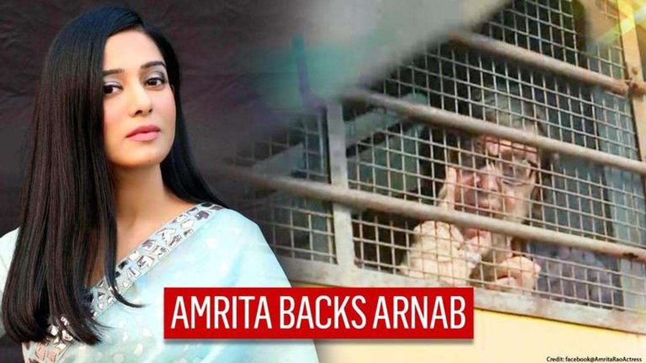 Amrita Rao backs Arnab Goswami, makes statement against his harassment in custody