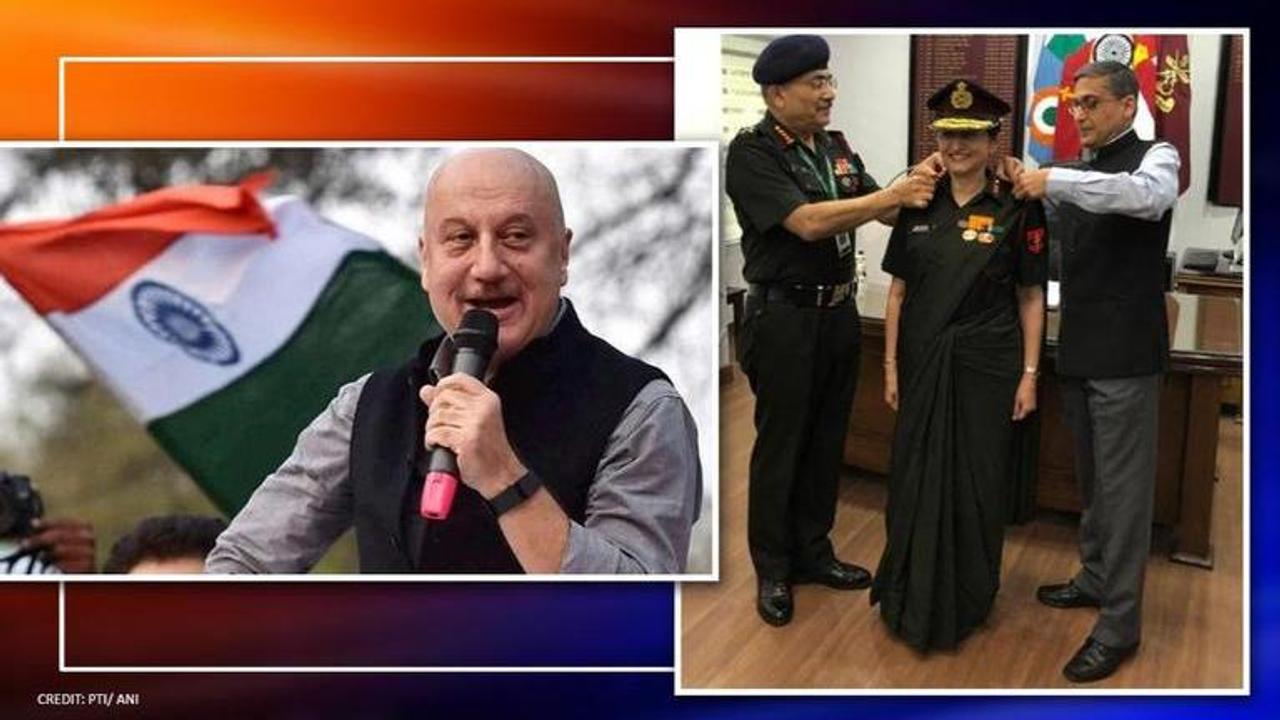 Anupam Kher proud as Madhuri Kanitkar becomes third woman to hold Lieutenant General rank