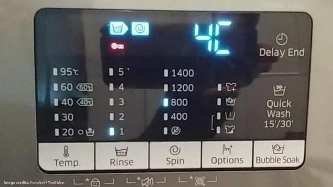 4C error in Samsung washing machine